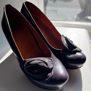 Chie Mihara Plum Leather Heels